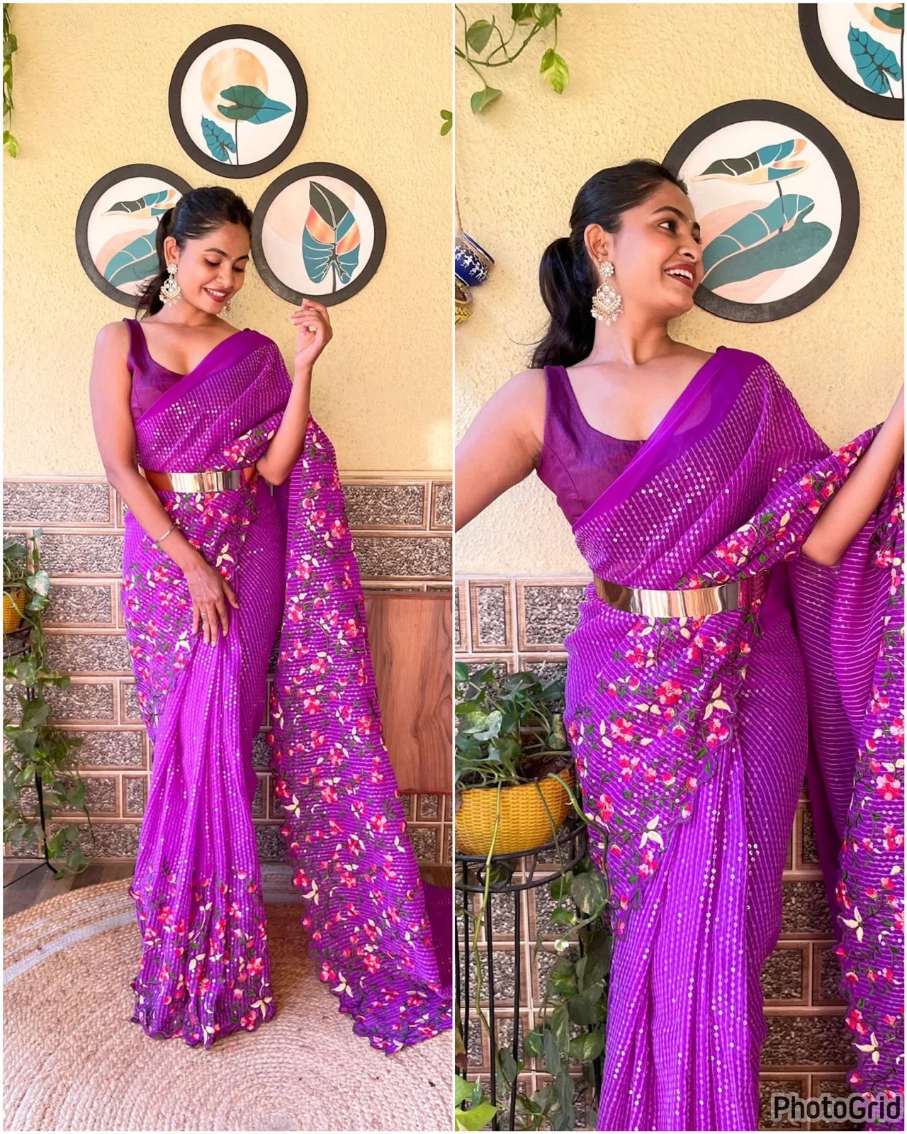 Presenting You Most Beautiful 1 Min Seqwance Saree Collection With Our Own Real Modeling Shoot