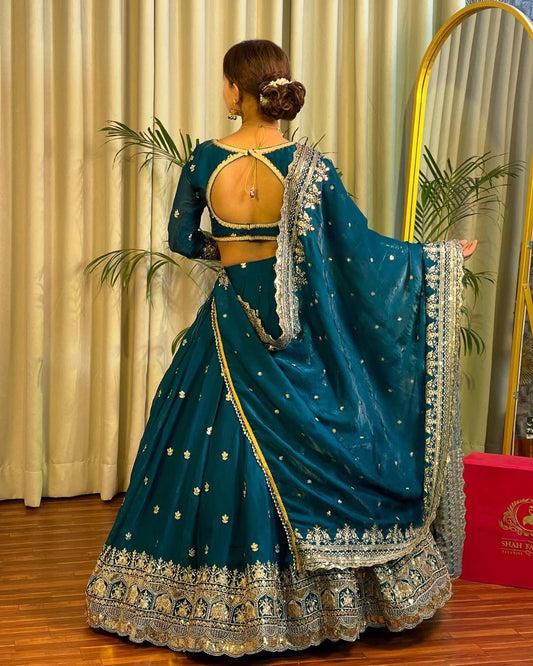 Wedding Special Thread with Sequnce Designer Lehenga Choli