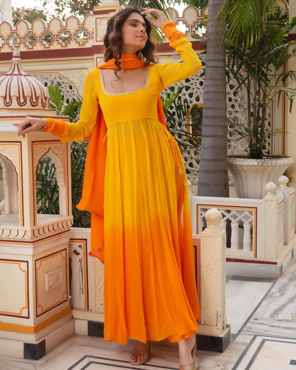 Trending Beautiful Anarkali Suit With Dupatta